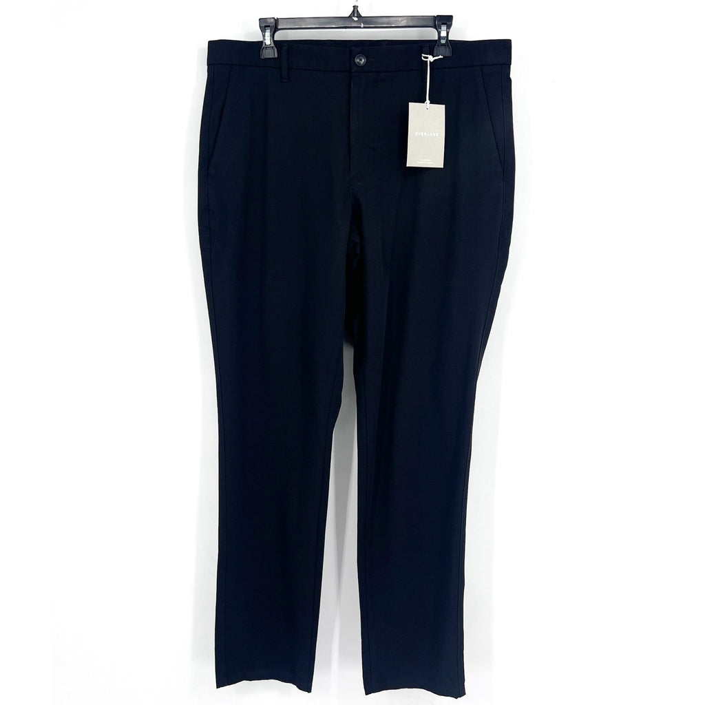 EVERLANE Uniform Mens Performance Chino Pants 32x34 Black Athletic Fit NWT