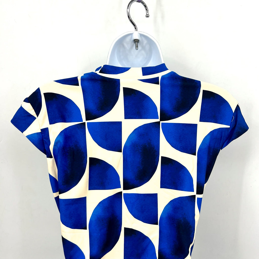 SEAFOLLY Womens Sunray Zip Front One Piece Swimsuit Size 10 Blue Ultramarine NWT