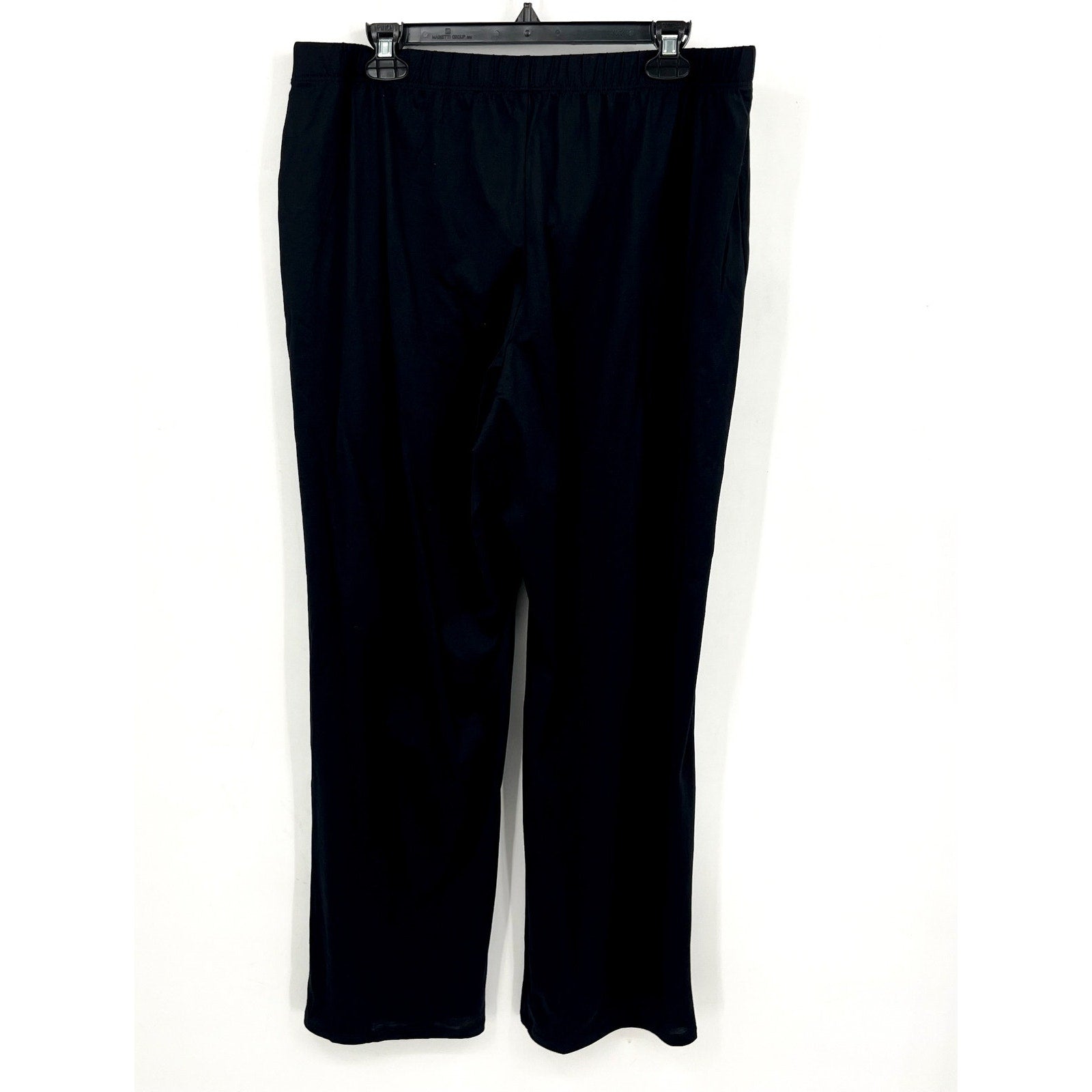 HANRO Women's Cotton Deluxe Lounge Pants XL Black Drawstring 100% Cotton NWT