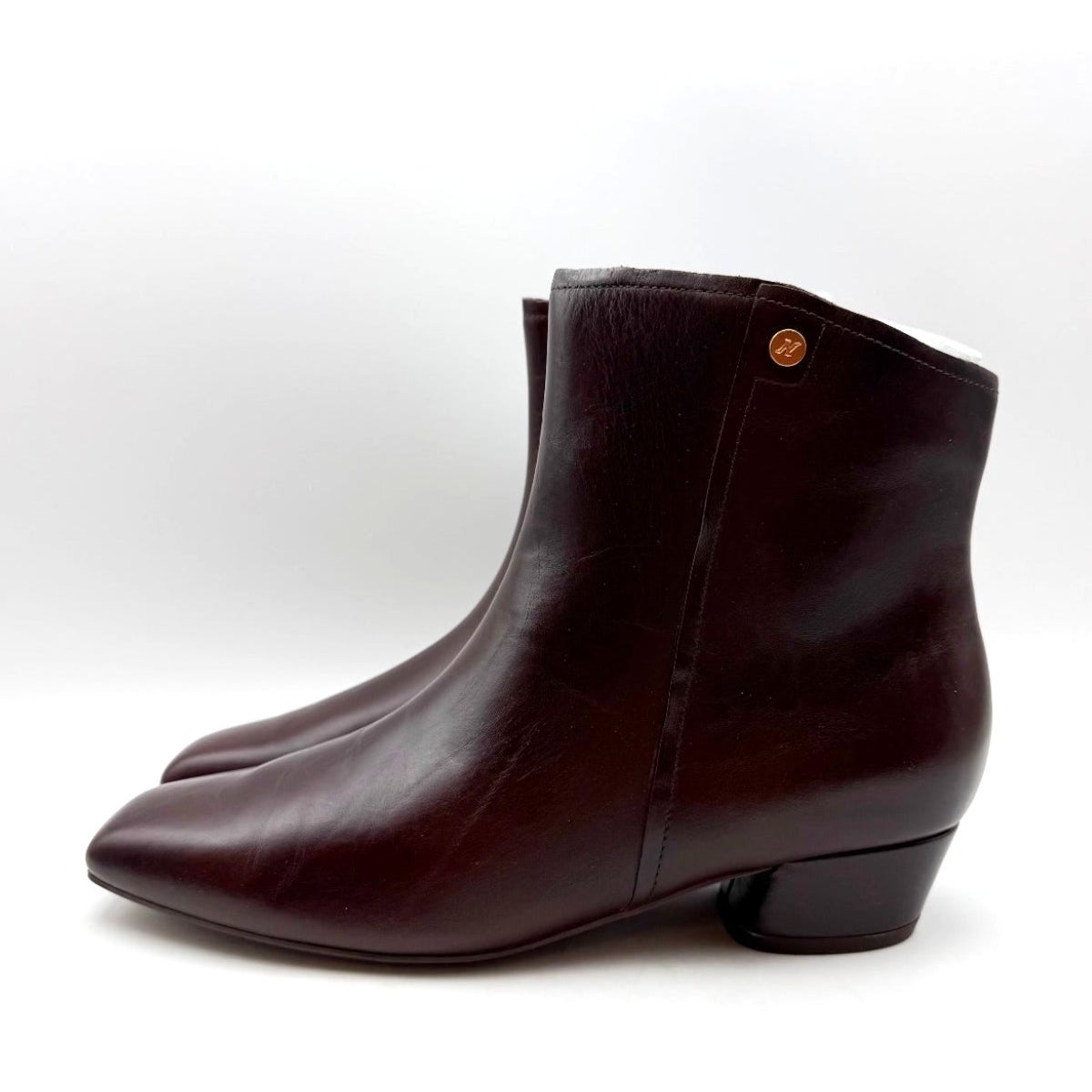 Naturalizer Womens Raffee Ankle Boots US 9.5 M EU 40.5 Brown Leather Booties NIB