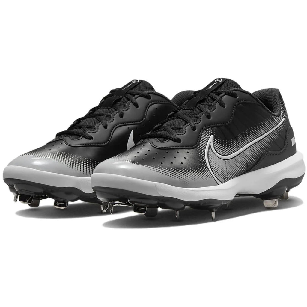 Nike Mens Alpha Huarache Varsity 4 Low Baseball Cleats US 9 Black Grey NWOB