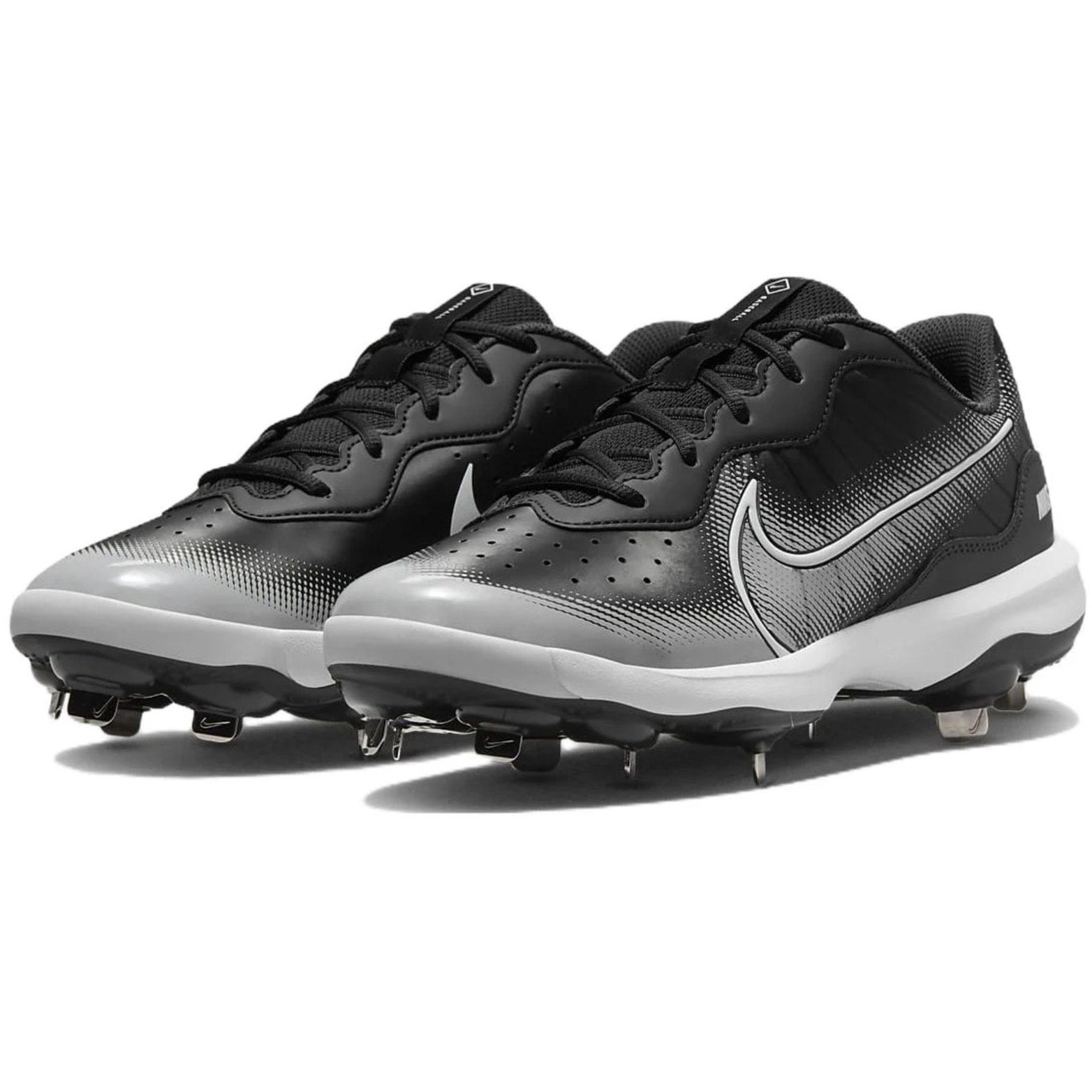 Nike Mens Alpha Huarache Varsity 4 Low Baseball Cleats US 9 Black Grey NWOB