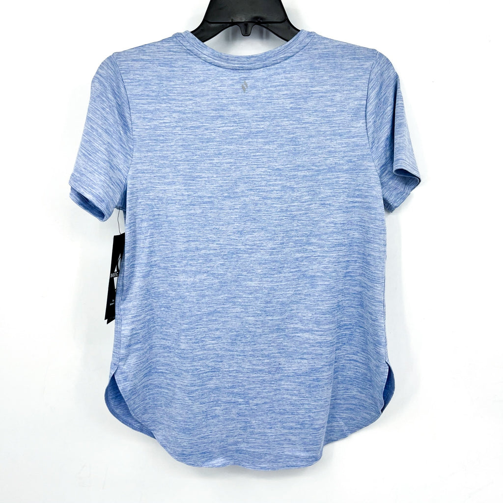 SKECHERS Women's GO DRI Swift Tunic Tee XS Light Blue Short Sleeve NWT