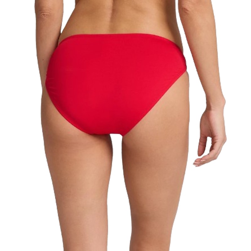 TOMMY BAHAMA Pearl Hipster Ring Bikini Bottom Medium Red Coral UPF 50+ NWOT