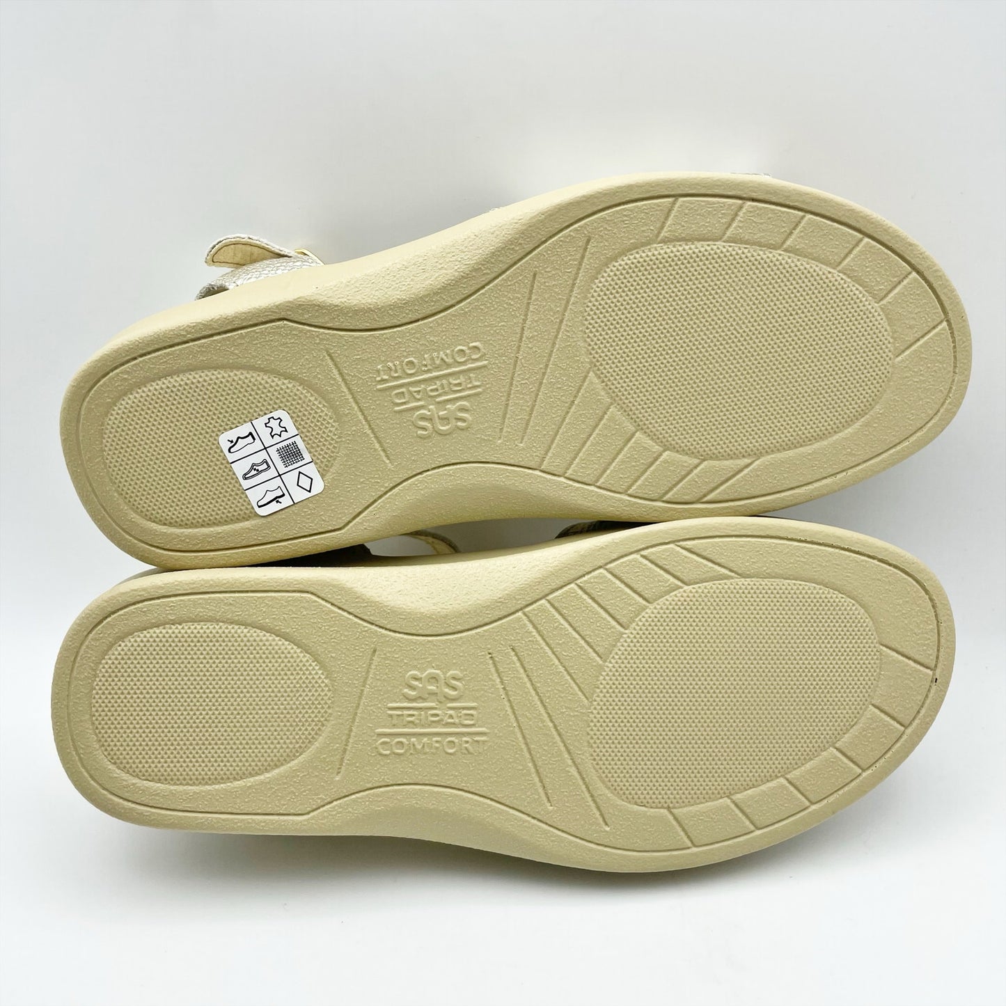 SAS Womens Duo Adjustable Comfort Sandal US 8.5 M EU 39 Gold Leather NWOB