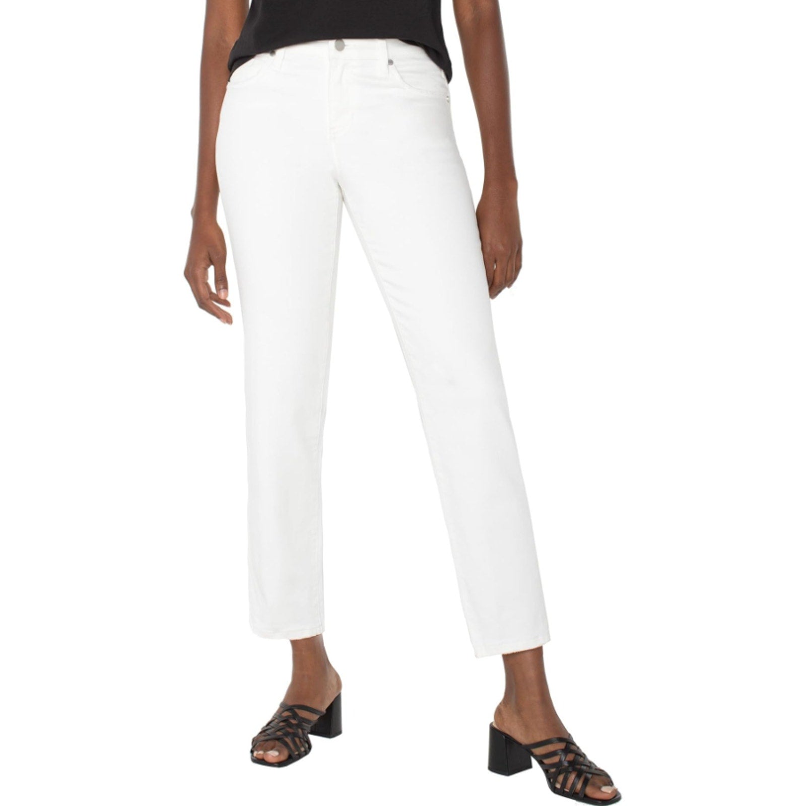 LIVERPOOL Liv Non-Skinny Skinny Jeans in Bone White Size 8/29 Stretch Denim NWT