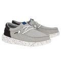 Hey Dude Kids Wally Funk Splatter Shoes US 4 EU 36 Grey Canvas NIB