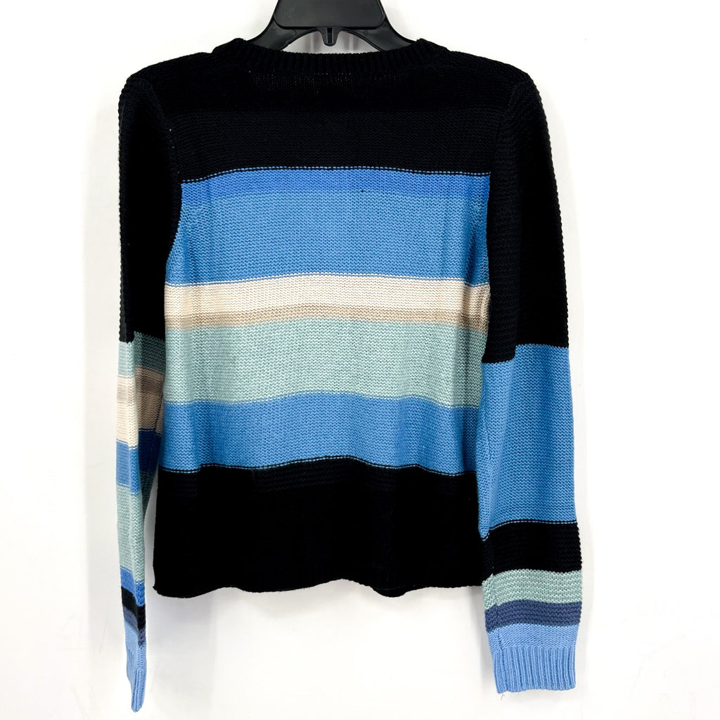 NIC+ZOE Womens Mid-Day Mix Cardigan Sweater Small Blue Multi NWT