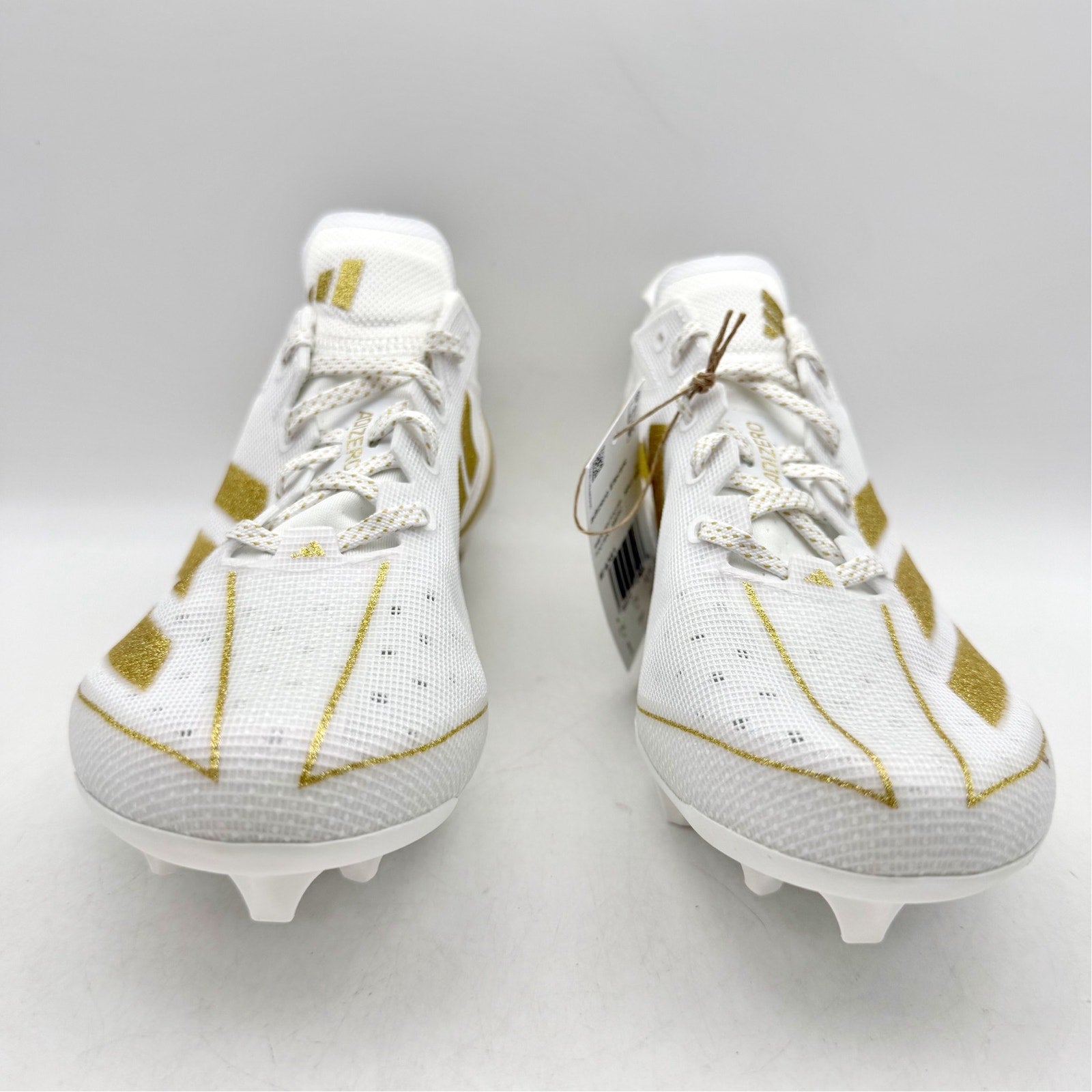 Adidas Mens Adizero Electric Football Cleats US 7.5 White Gold IE4381 NWOB