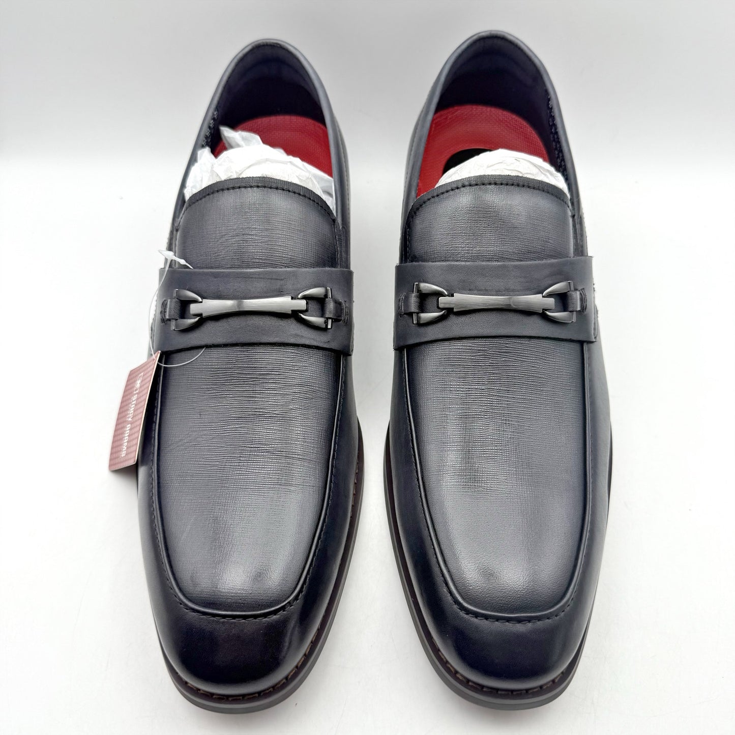 Stacy Adams Mens Kaylor Penny Slip-On Loafer US 11 M EU 44 Gray Leather NIB