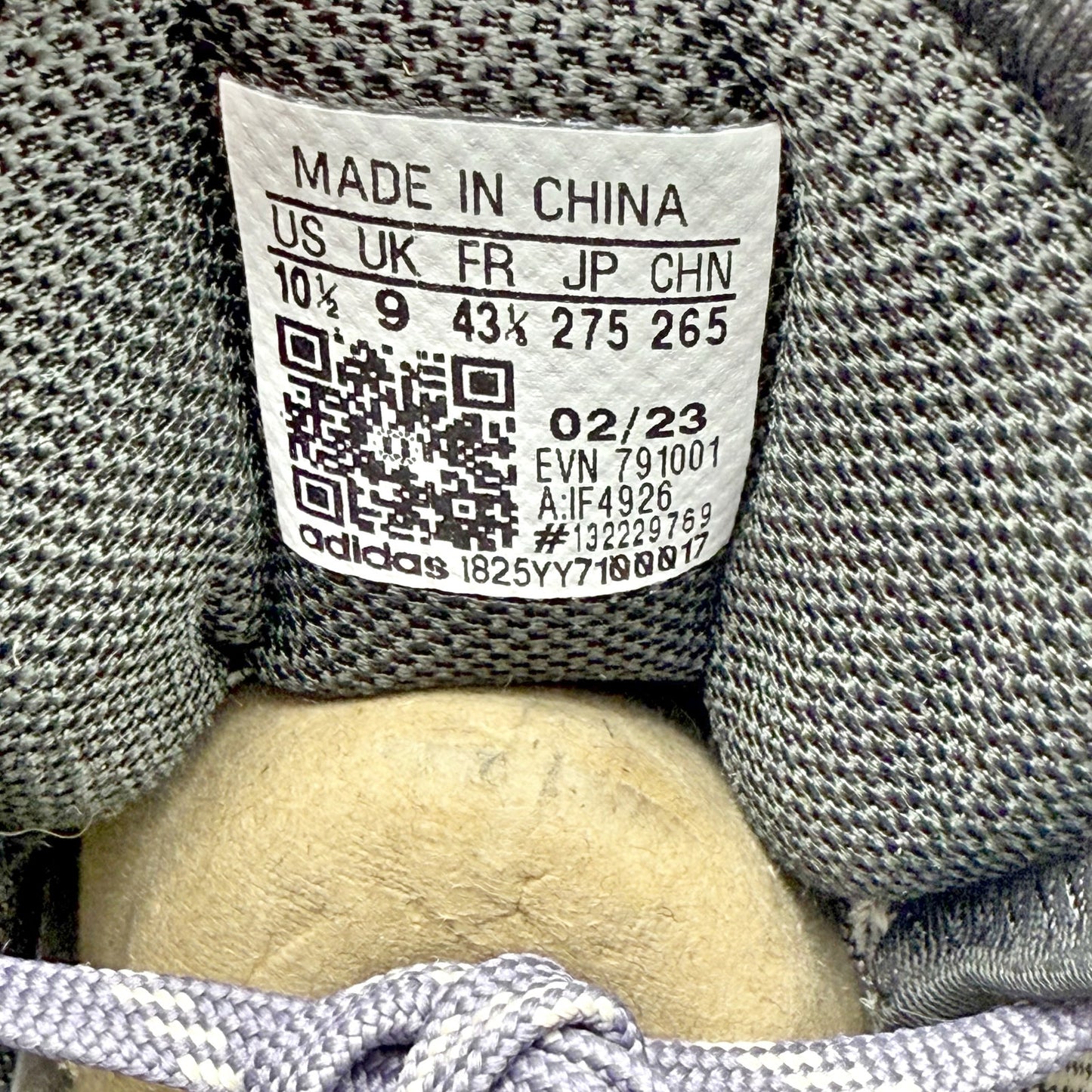 Adidas Womens Terrex Free Hiker 2 GTX Shoes US 10.5 Grey Purple Athletic WP