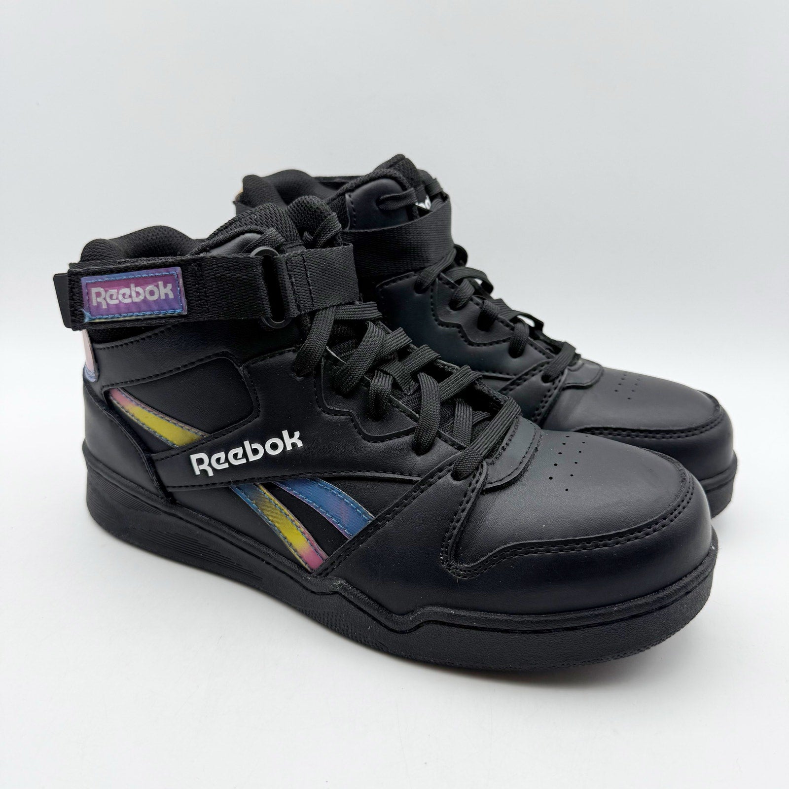 Reebok Womens High Top Work Sneakers US 12 M Black Hologram Comp Toe EH SR NIB