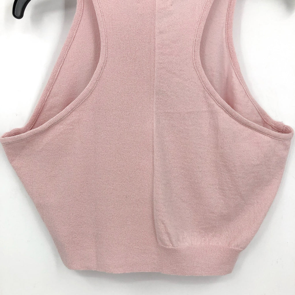 ACTIVE CASHMERE Women's Cashmere Tank Top XL Pale Pink Racerback NWT