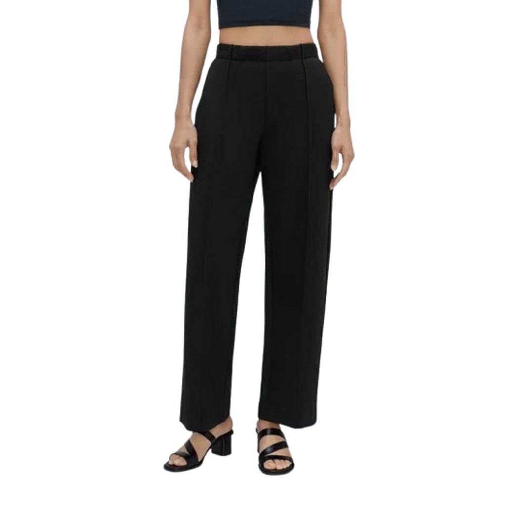 EVERLANE Women's The Wide Leg Dream Pants Small Black Elastic Waist NWT