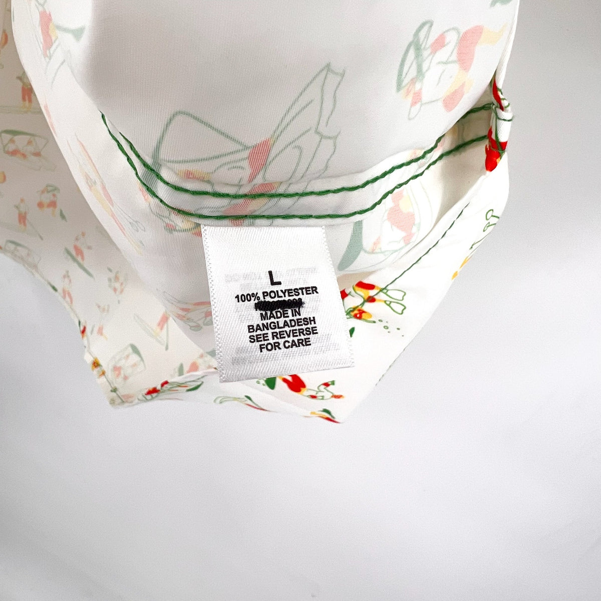MAGELLAN OUTDOORS Laguna Madre Luchadores Fishing Shirt Large White Multi NWOT