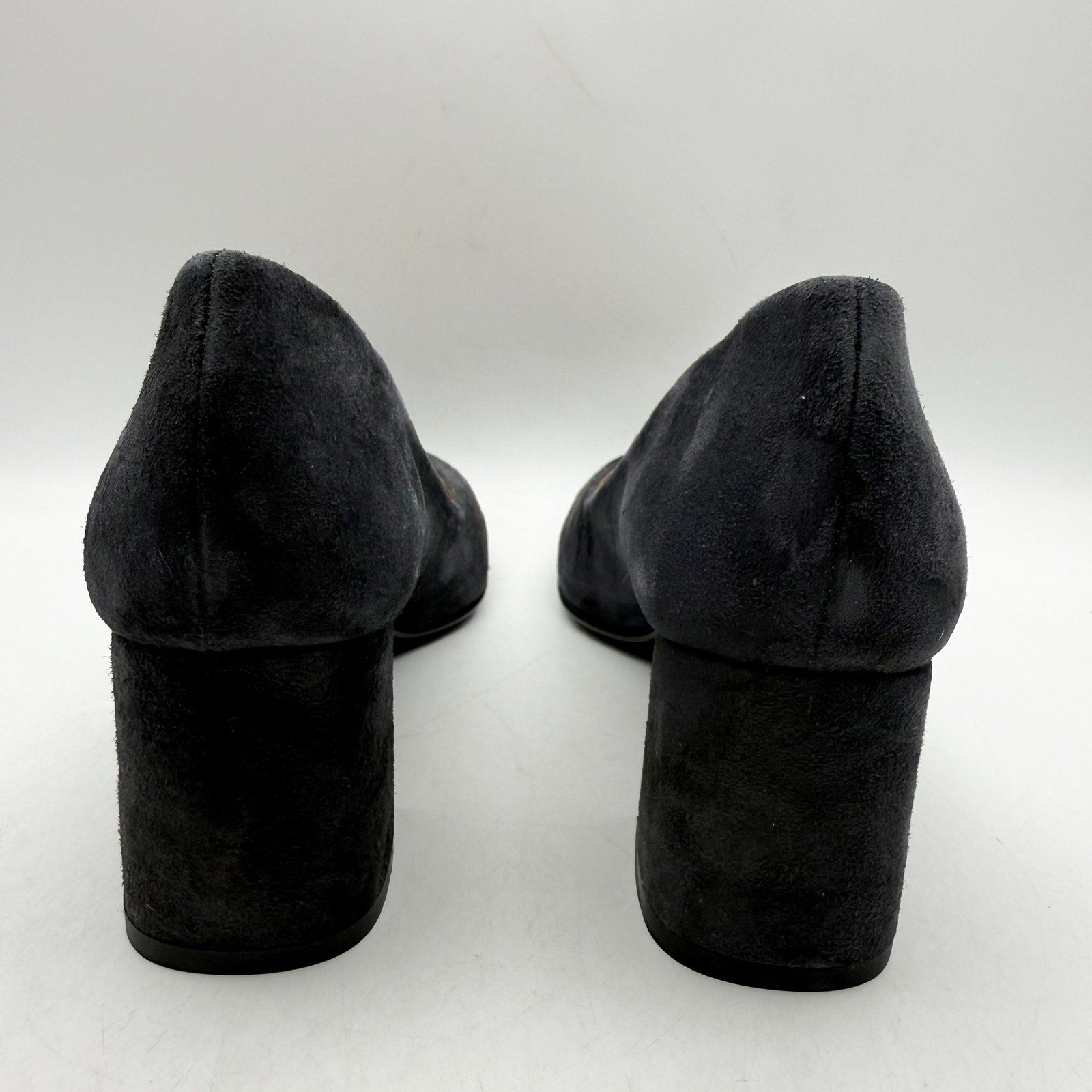 French Sole Womens Trance Pumps US 7.5 B Dark Grey Suede NIB
