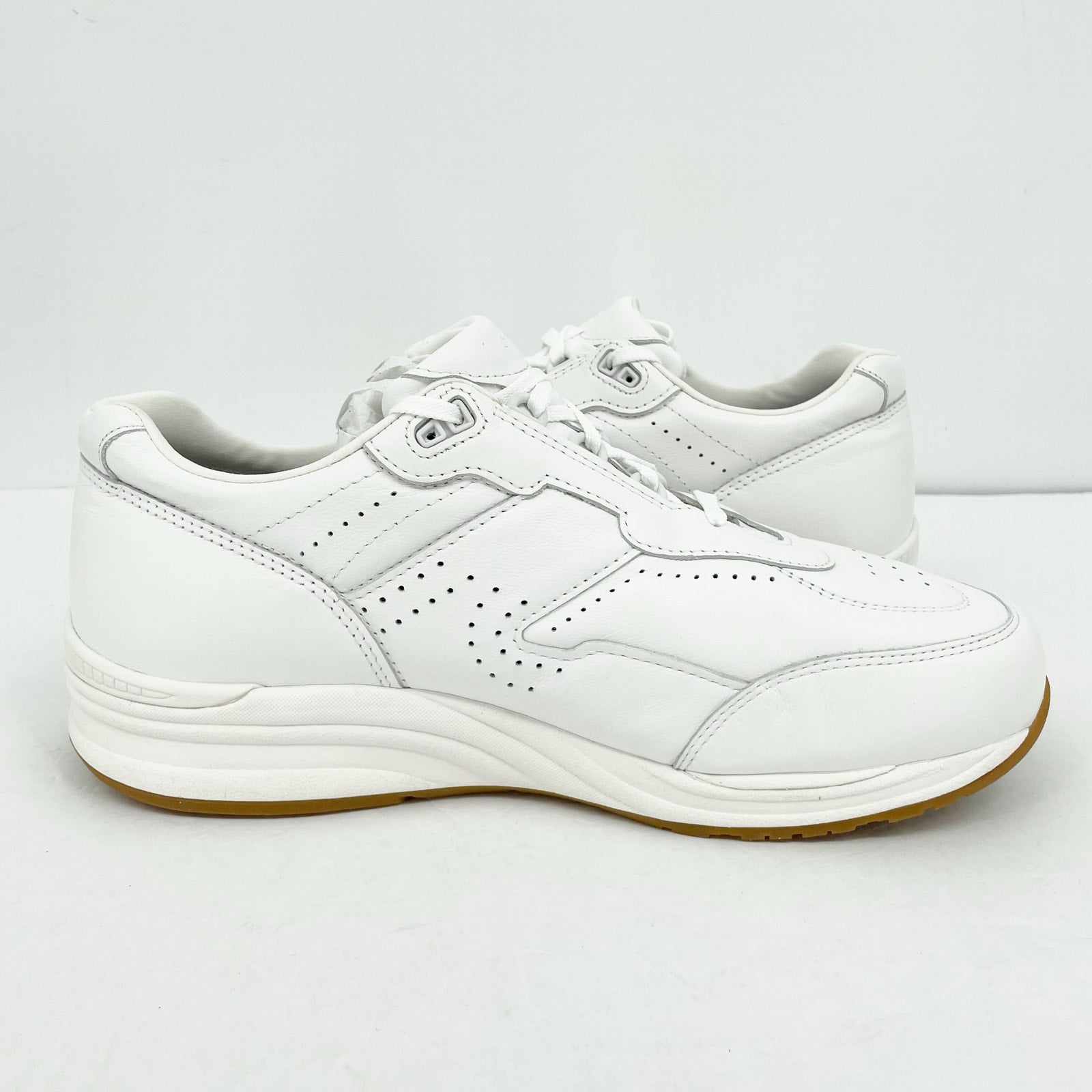 SAS Mens Journey II Sneakers Size 14.5 Wide White Leather Athletic NIB