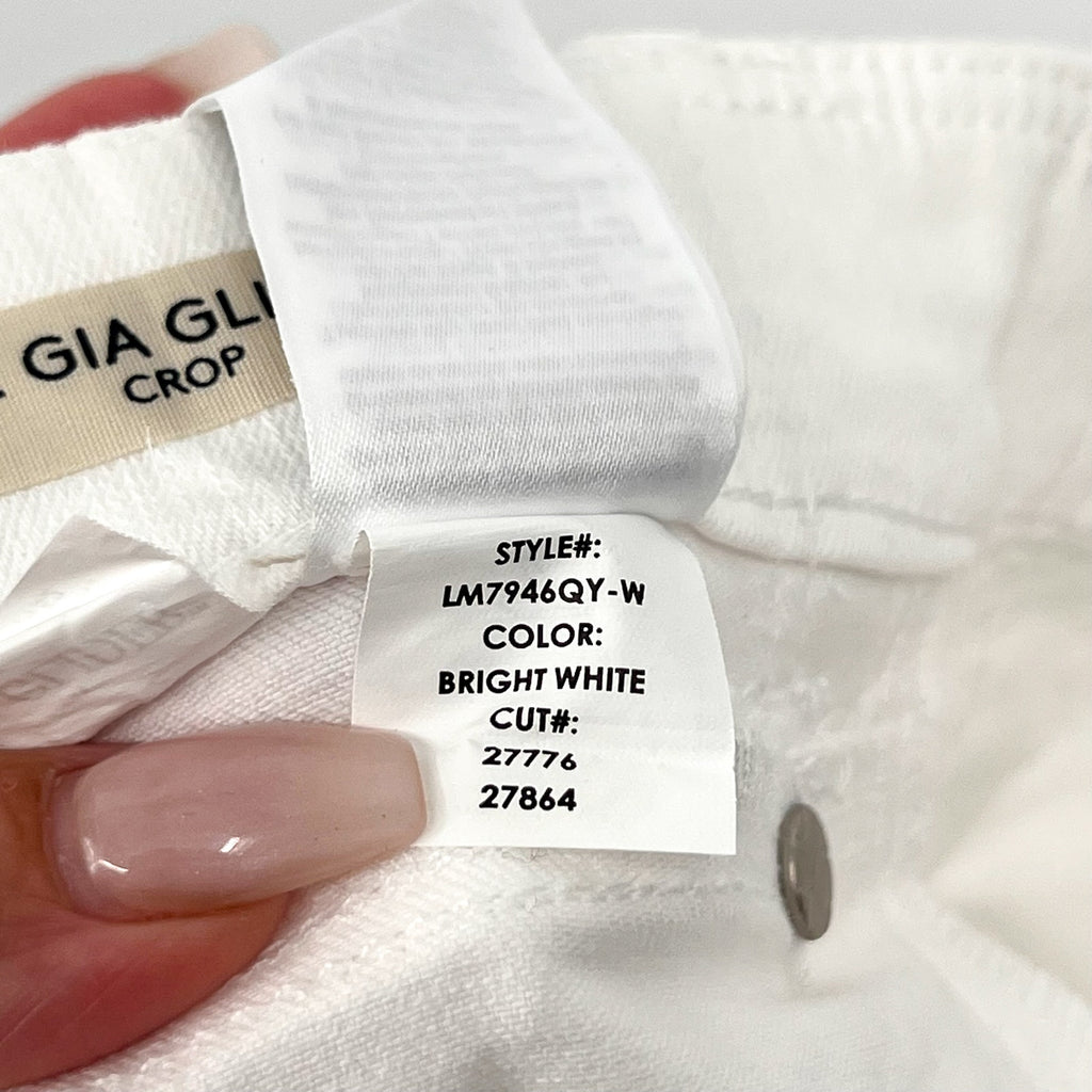 LIVERPOOL Women's The Gia Glider Crop Flare Jeans Size 4/27 Bright White NWT