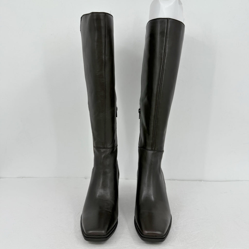 Naturalizer Womens Axel Knee High Boots US 6.5 M Brown Waterproof Leather NIB
