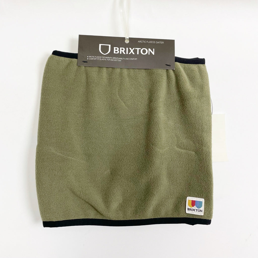 Brixton Artic Fleece Gaiter Unisex OS Olive Green Outerwear Scarf NWT $24