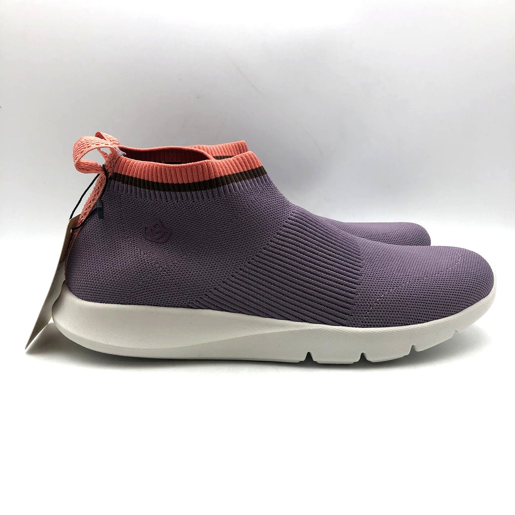 Spenco Womens Pure Love Knit Casual Sneaker 10 WIDE Elderberry Purple NIB