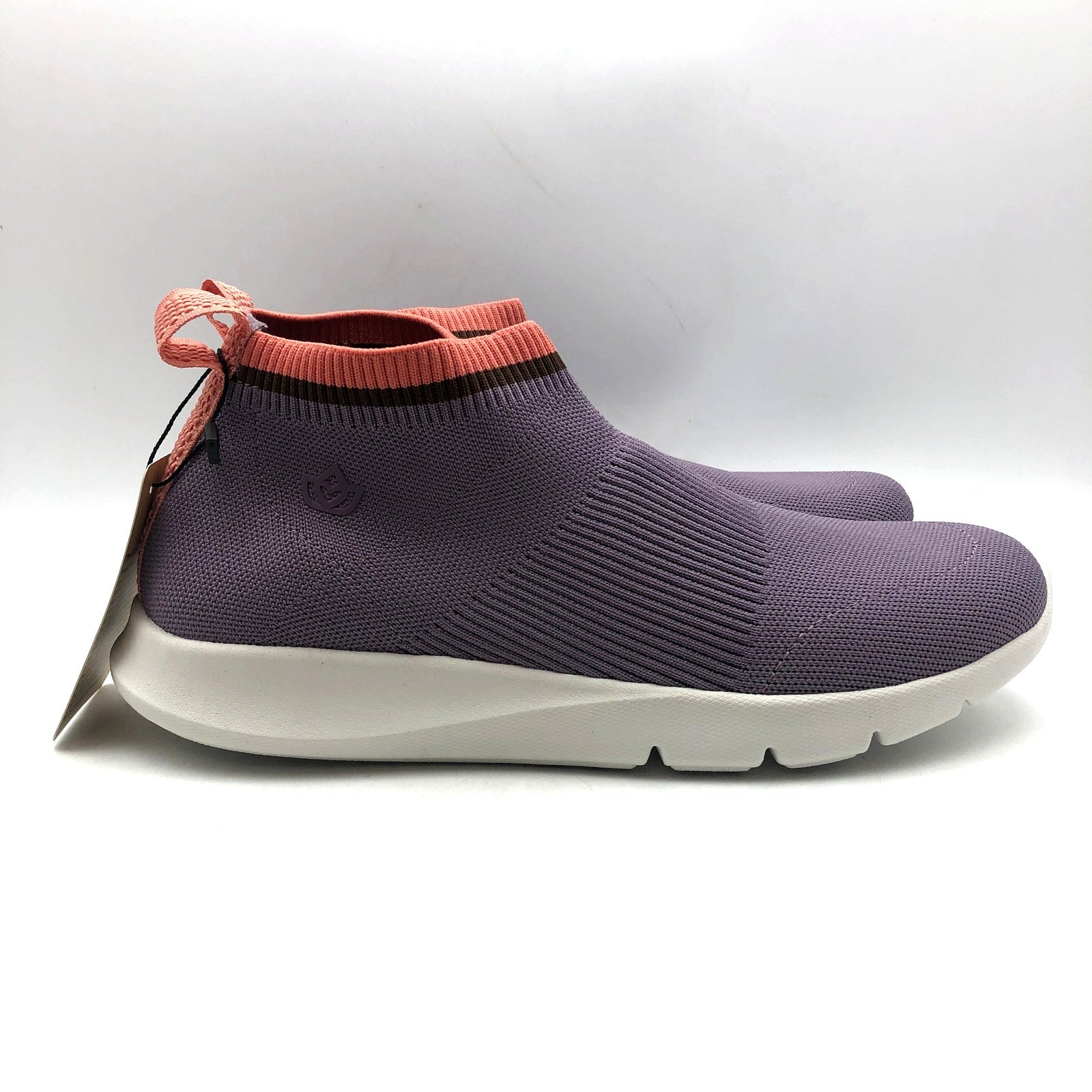 Spenco Womens Pure Love Knit Casual Sneaker 10 WIDE Elderberry Purple NIB