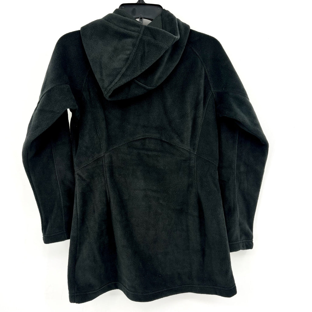COLUMBIA Women's Benton Springs II Long Fleece Hoodie Jacket Small Black NWT