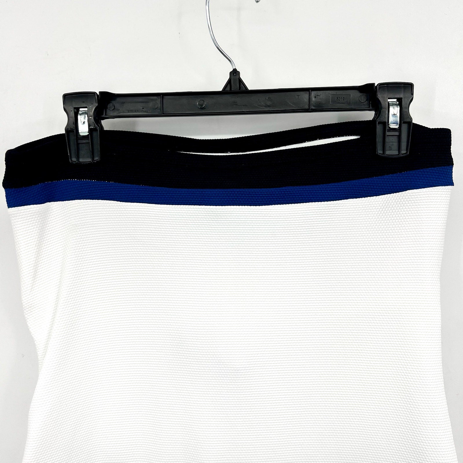 TOMMY BAHAMA Island Cays Colorblock Bandini Swim Top Medium White Blue NWT