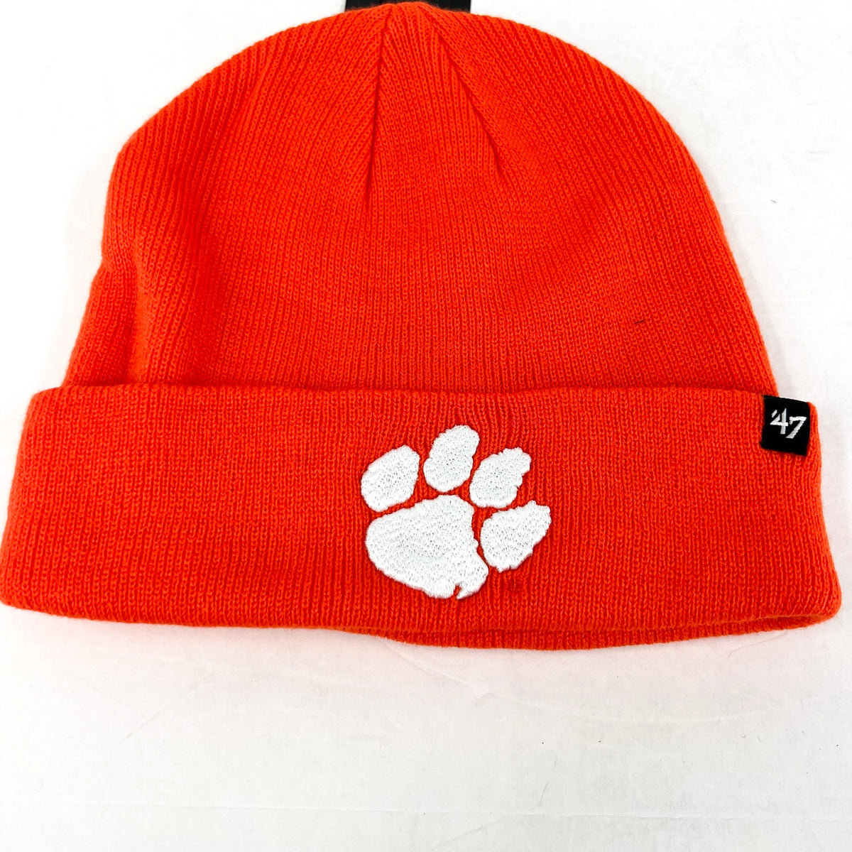 47 BRAND Mens Clemson Tigers Harbor Cuffed Knit Hat One Size Orange NWT