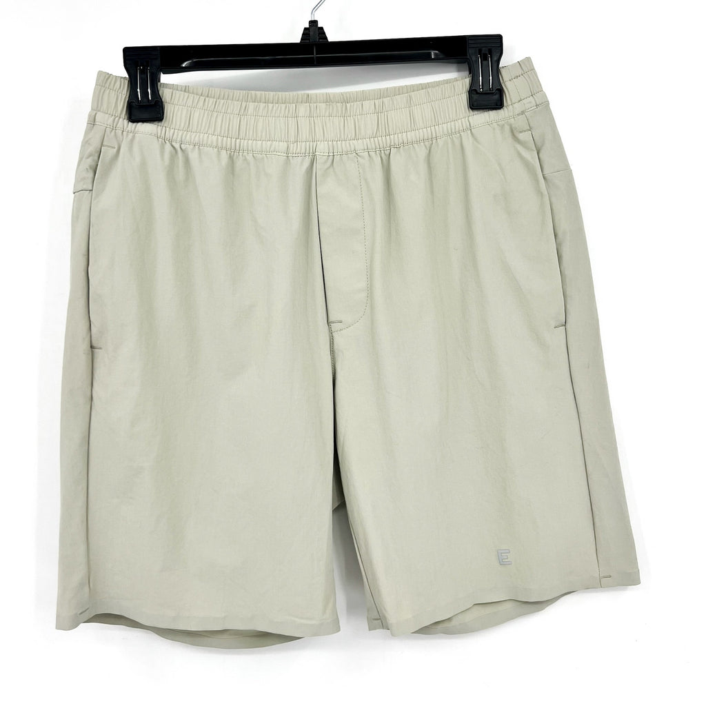 EVERLANE Uniform Men's The Pull-On Sport Short Small Khaki Stone Stretch NWT