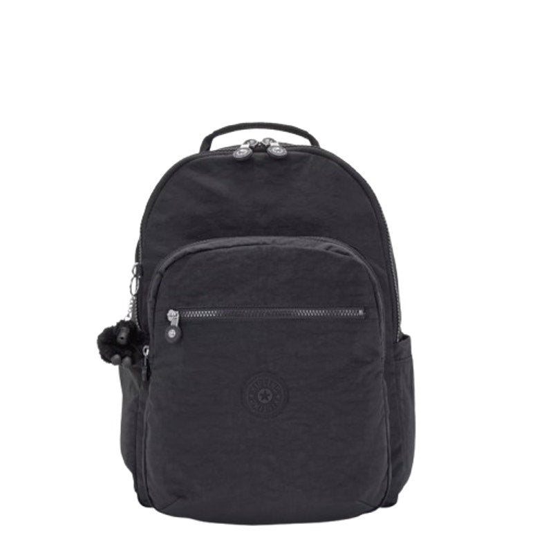 KIPLING Seoul 15" Laptop Backpack True Black Water Repellent NWT