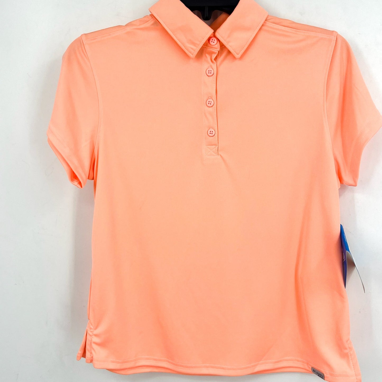 COLUMBIA Women's PFG Tidal Tee Polo Shirt Small Tiki Pink Short Sleeve NWT