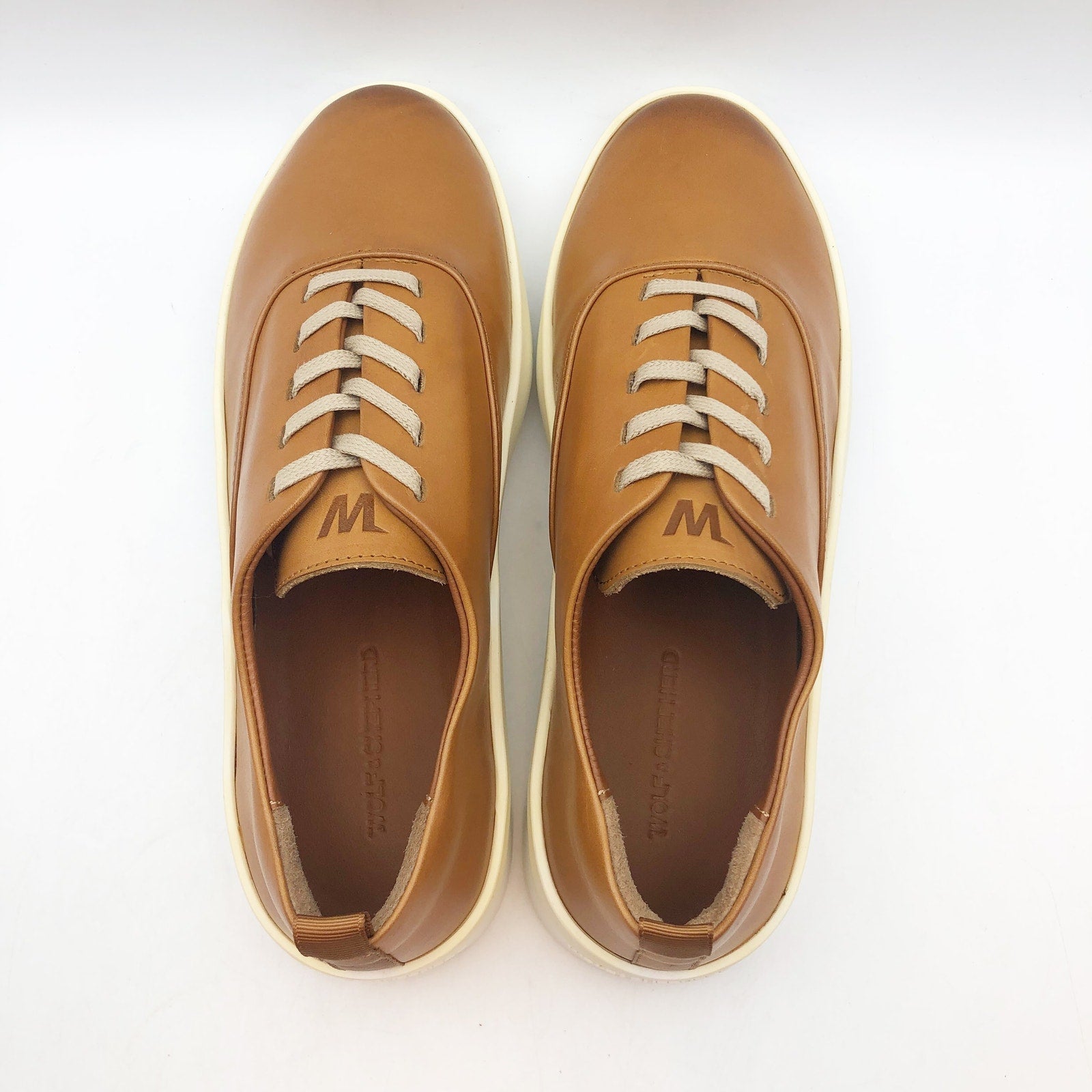 Wolf & Shepherd Womens Cruise Sneakers US 9 EU 40.5 Brown Leather NIB