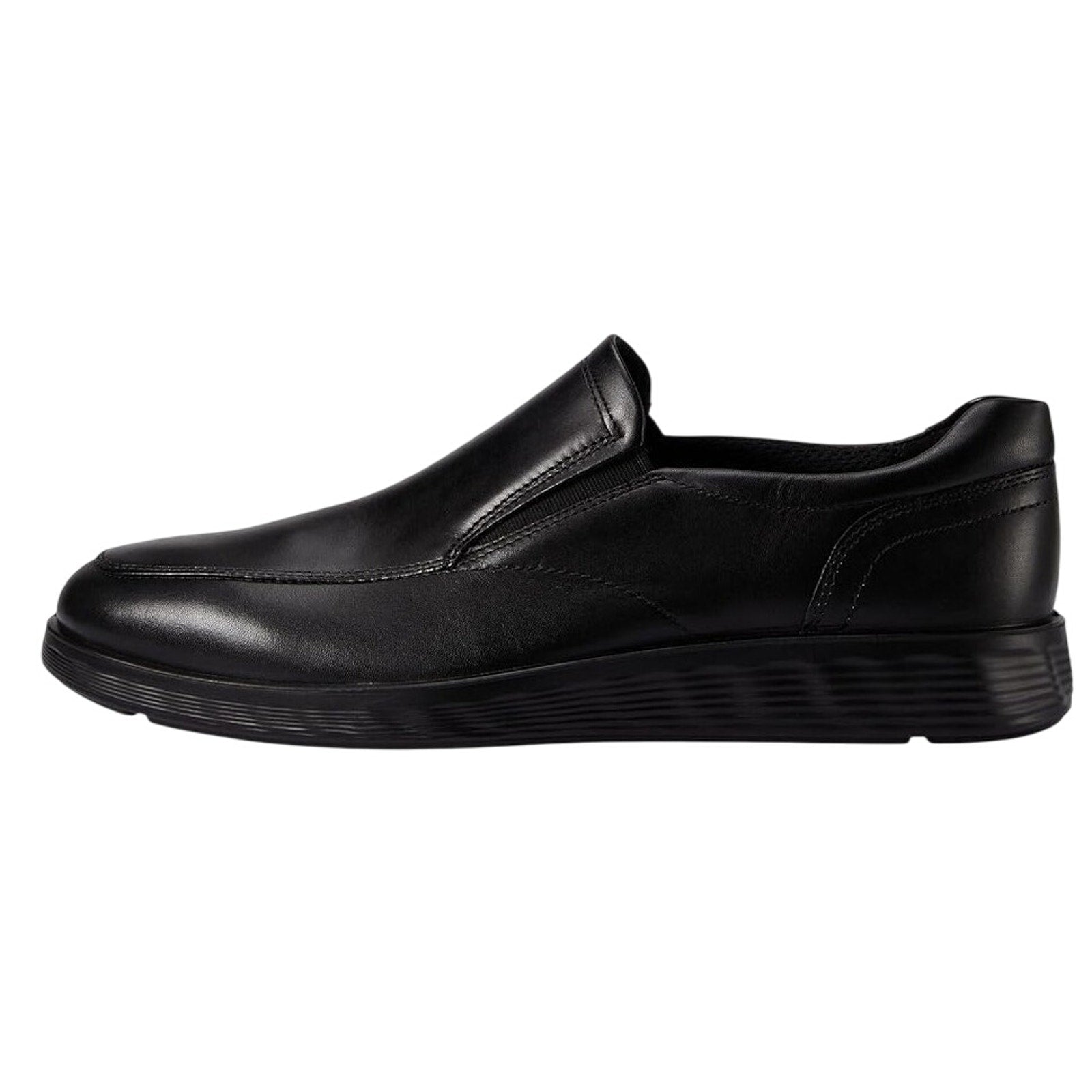 Ecco Mens S Lite Hybrid Apron Toe Oxford Shoes EU 41 US 7-7.5 Black Leather NWOB