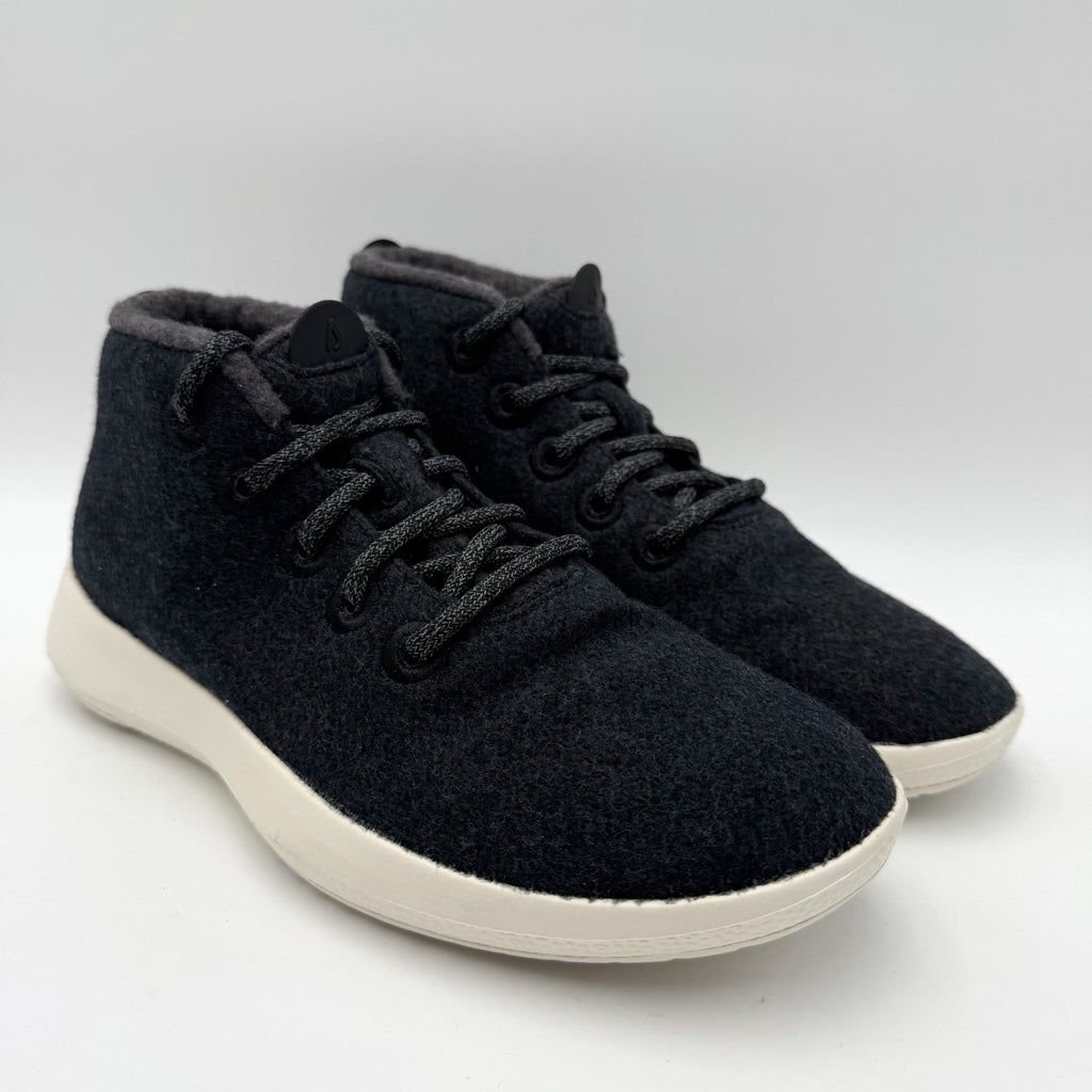 Allbirds Womens Wool Runner-up Mizzles Sneaker High Top US 7 Tuke Jo Black NIB