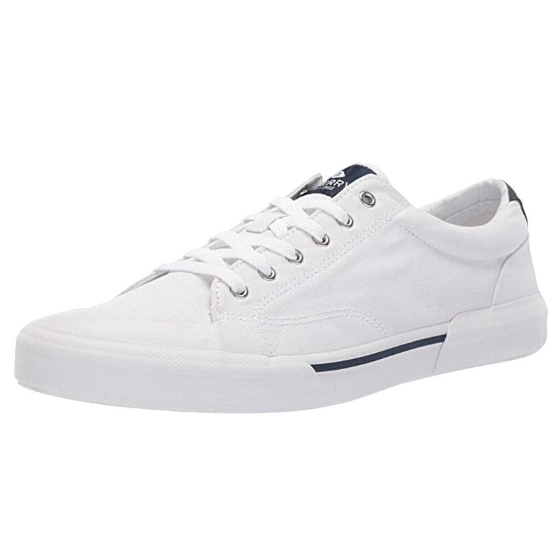 Sperry Mens Top-Sider Striper ll Retro Sneakers US 7.5 EU 40 White Canvas NIB