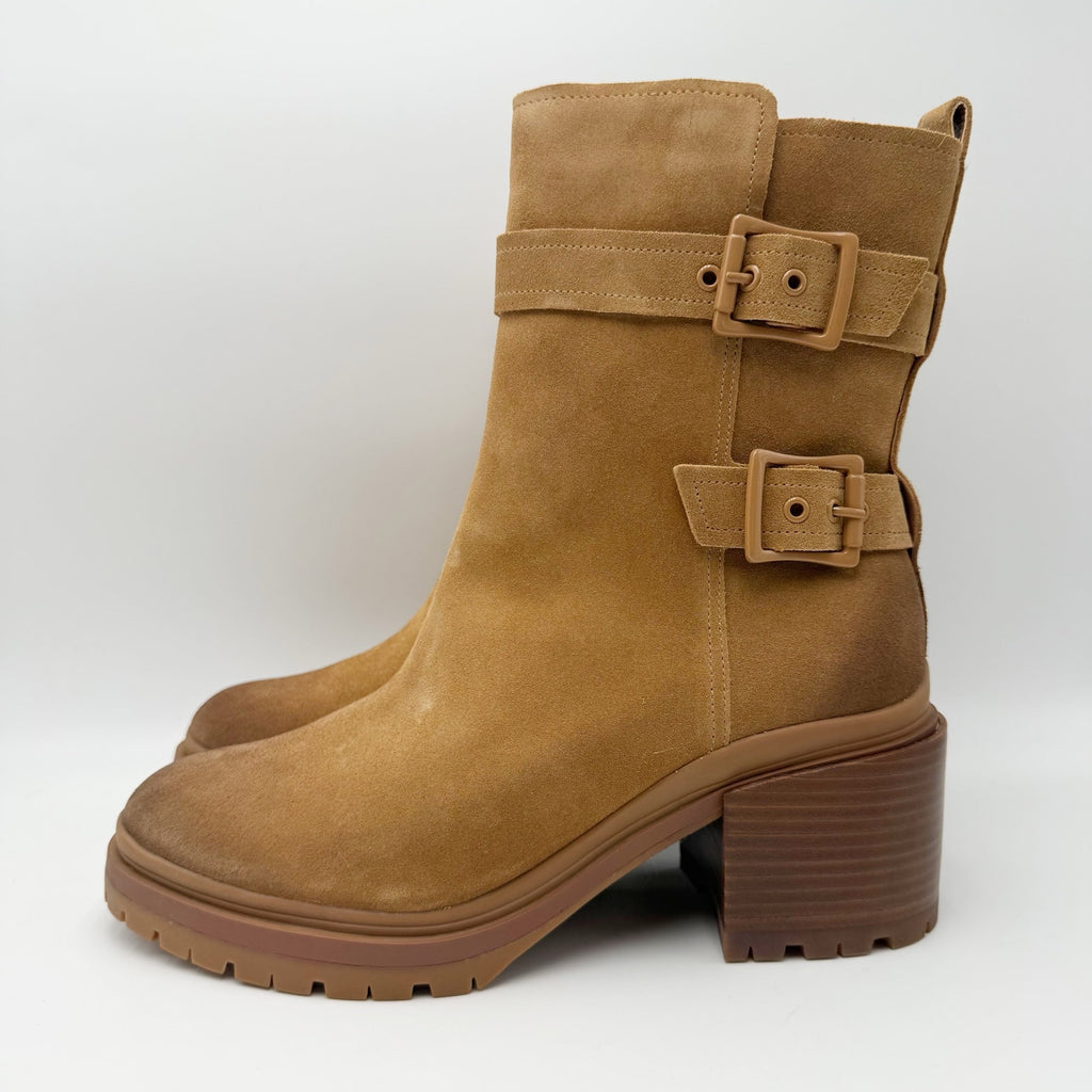 Naturalizer Women Trina Heeled Boots Size 10 M EU 41 Brown Suede NIB