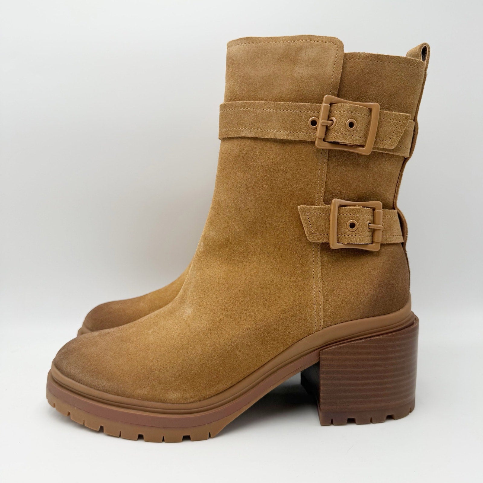Naturalizer Women Trina Heeled Boots Size 10 M EU 41 Brown Suede NIB