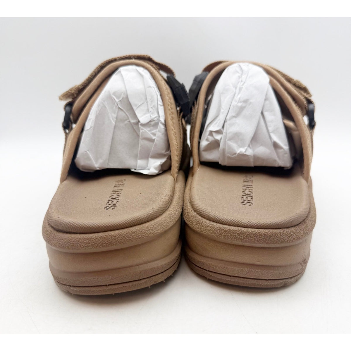 SEICHI Men's Sandoru Ni Slide Sandals SIZE 11 EU 44 Mocha Brown Velcro Strap NIB