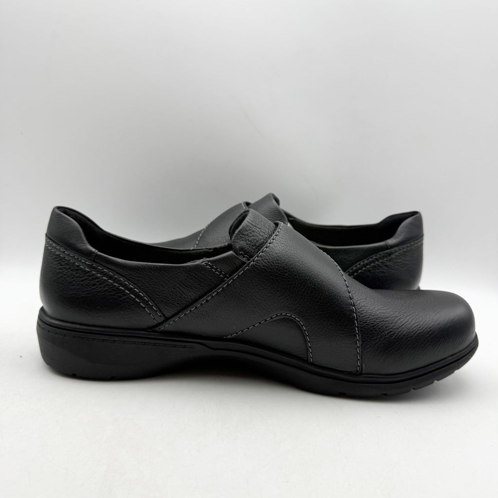 Clarks Womens Carleigh Jazz Shoes US 11 M EU 42.5 Black Leather NWOB