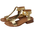 Naturalizer Womens Brandy Sandals US 5 M EU 35 Dark Gold Vegan Leather NWOT