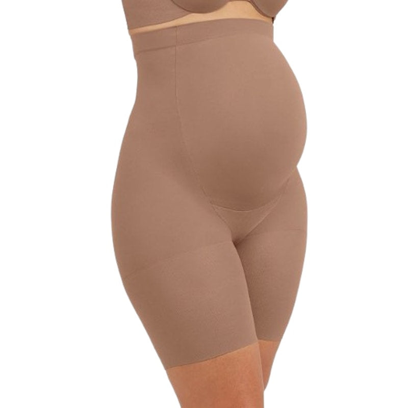 SPANX Maternity Mama Shaping Shorts Size B Cafe Au Lait Stretch NWT