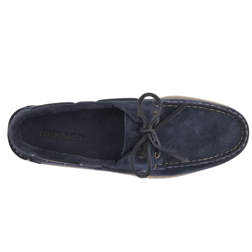 Sebago Mens Portland Roughout Loafers US 10 M Navy Suede Lace Up NWOB