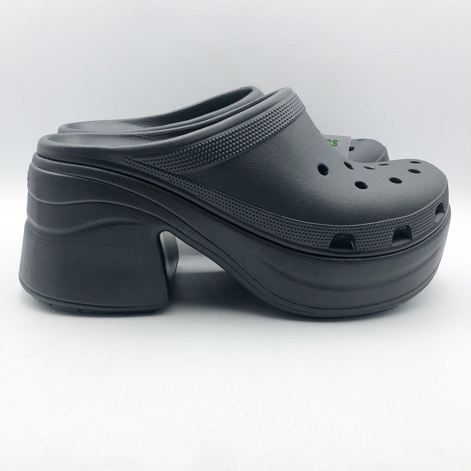 Crocs Womens Siren Crush Platform Clogs Size 11 Black Heels NWT