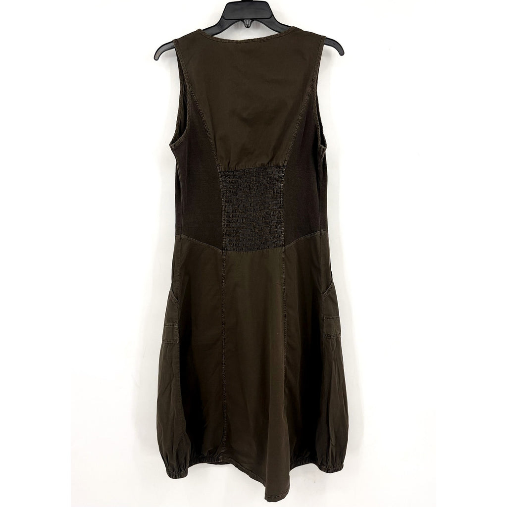 XCVI WEARABLES Gibbon Tank Dress Small Olive Green Sleeveless V Neck NWT