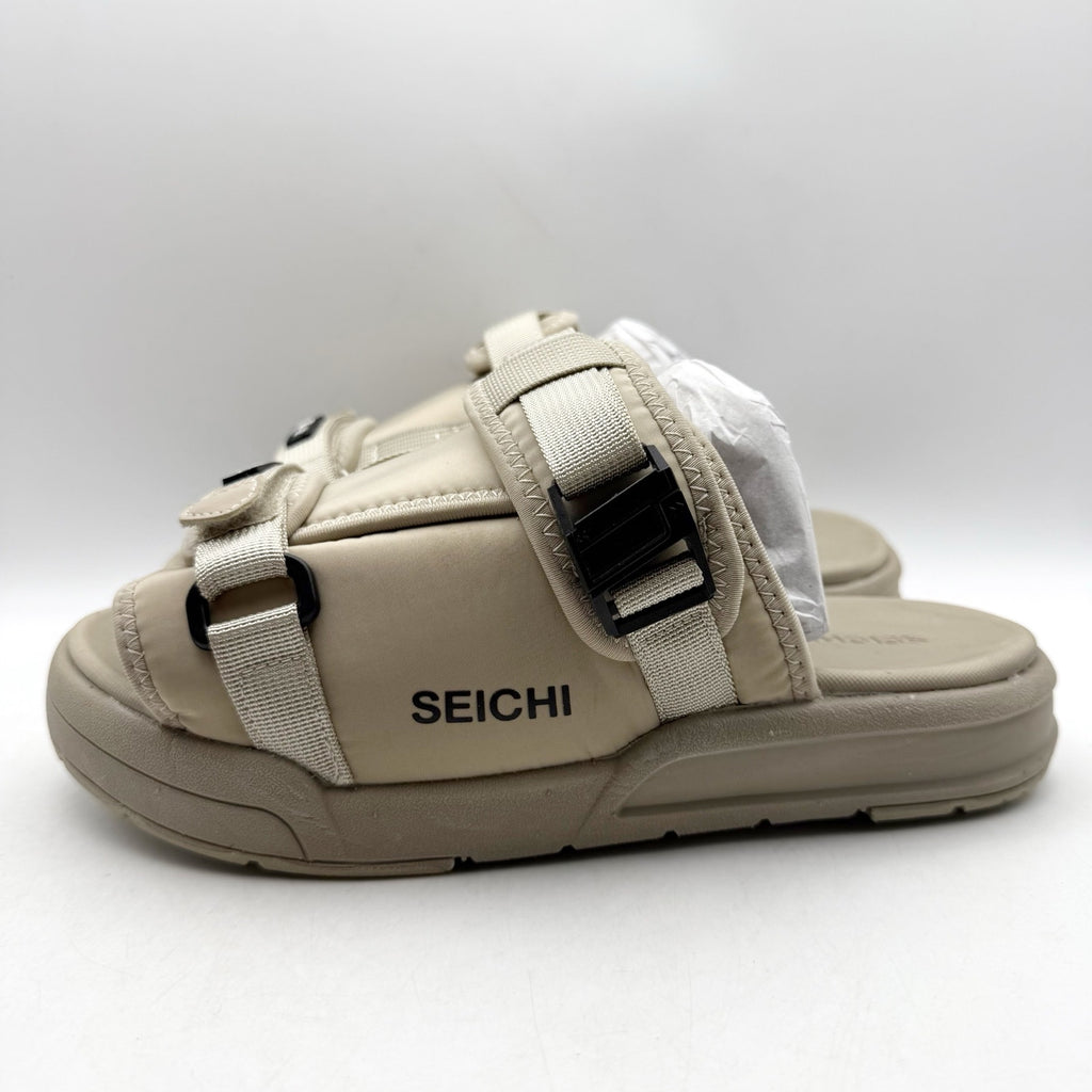 Seichi Mens Yoroi V2 Slide Sandals US 8 EU 41 Stone Tan NIB
