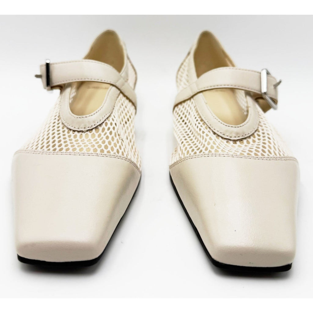 Vagabond Shoemakers Womens Wioletta Mesh Mary Jane Flats Size 10 Off White NWOB