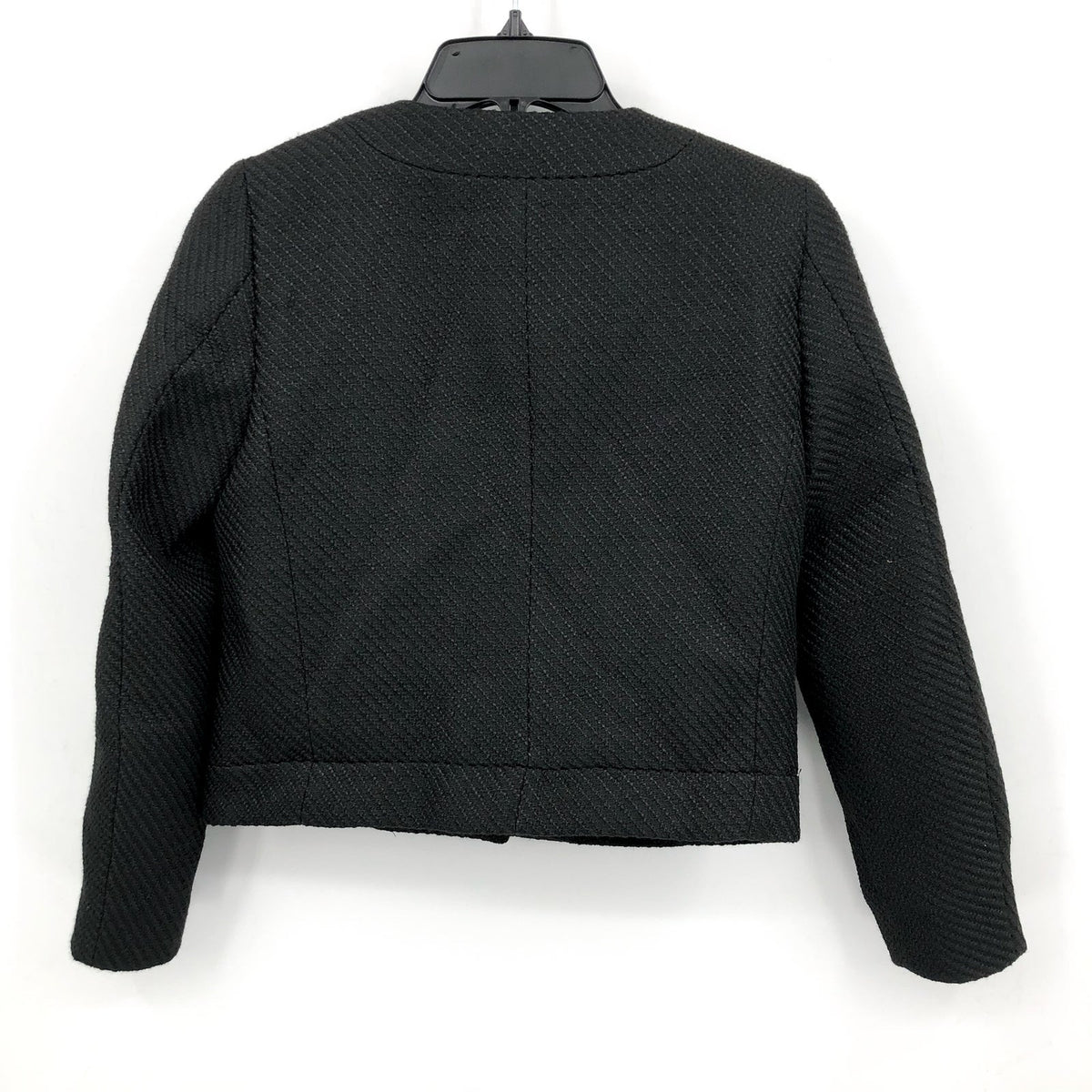 J.CREW Women's Tweed Lady Jacket Size 0 True Black BS928 NWT