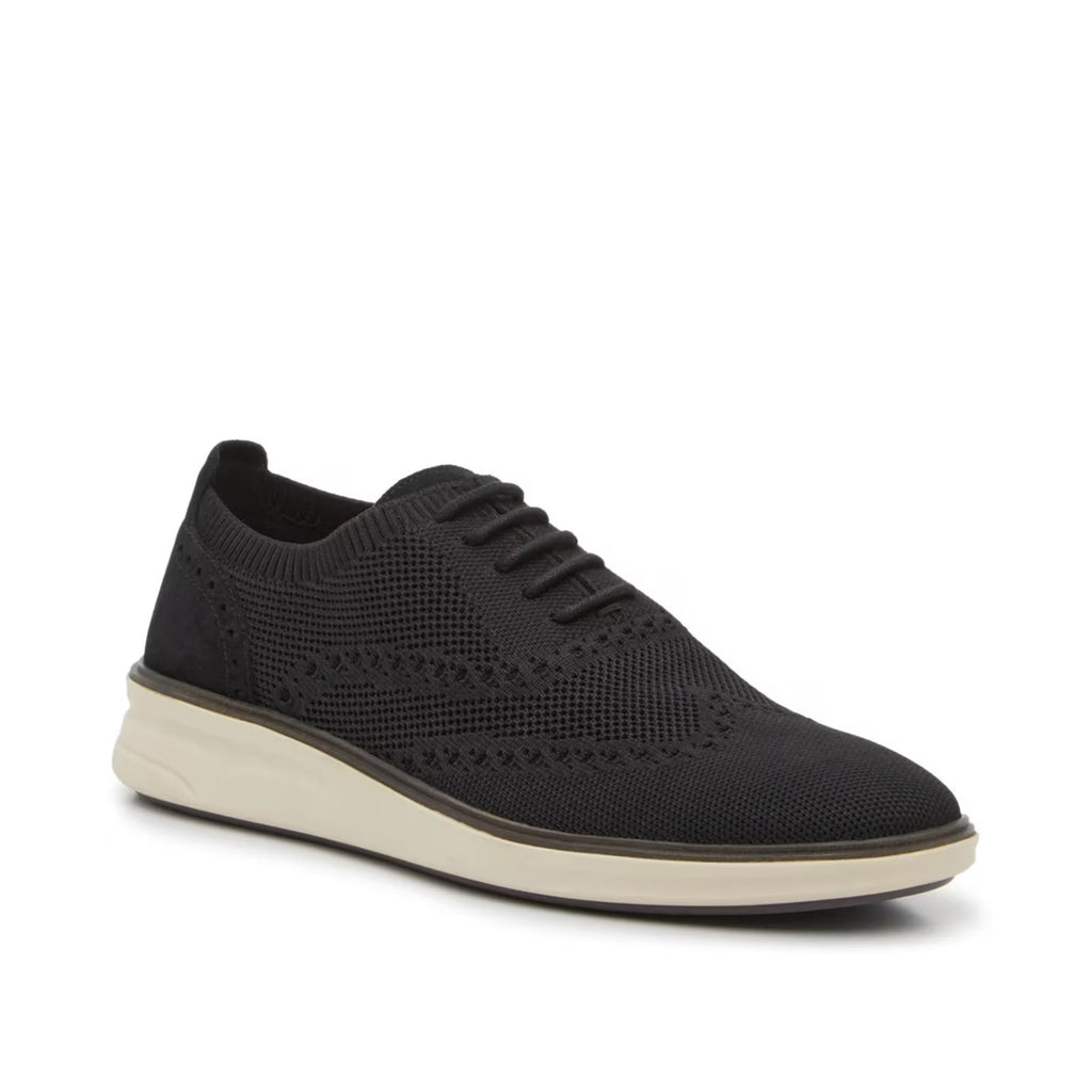 Vince Camuto Mens Hampt Wingtip Oxford Sneakers Size 11.5 Black Knit NIB