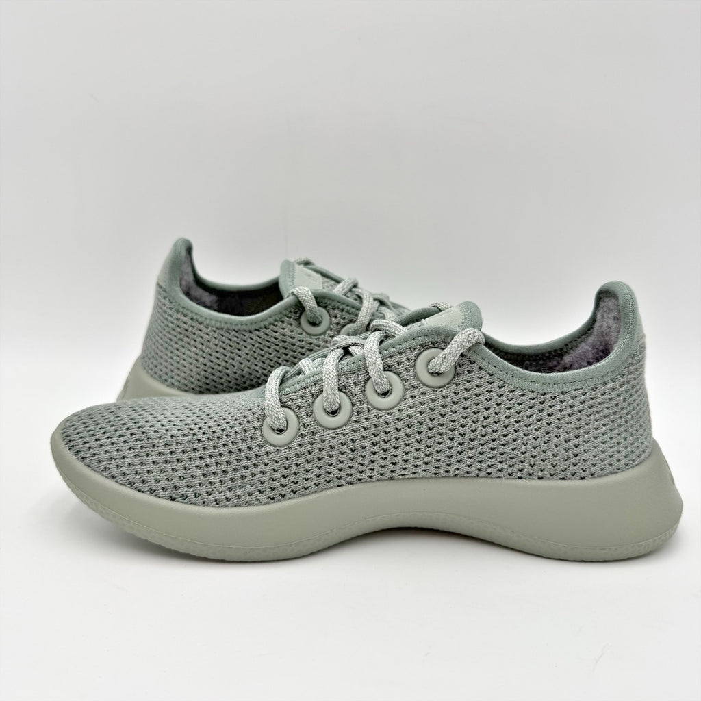 AllBirds Womens Tree Runner Casual Sneakers Size 5 Green Succulent Grey NIB